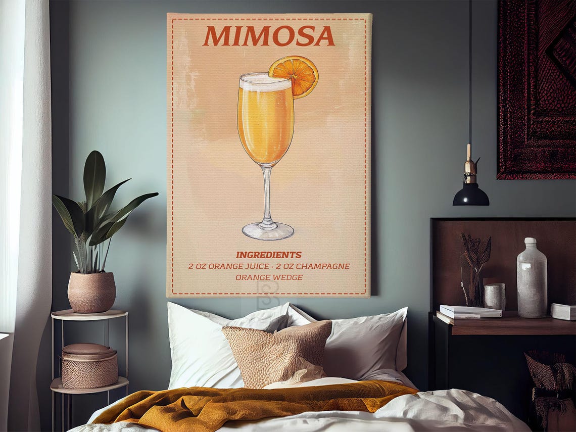 Mimosa Cocktail, Bar Decor Art Print - Image 4