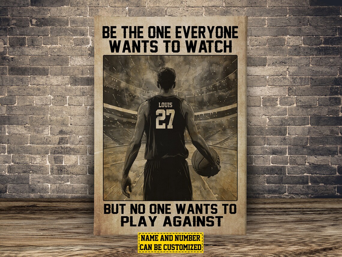 Basketball Motivation Personalized Art Print - Image 2