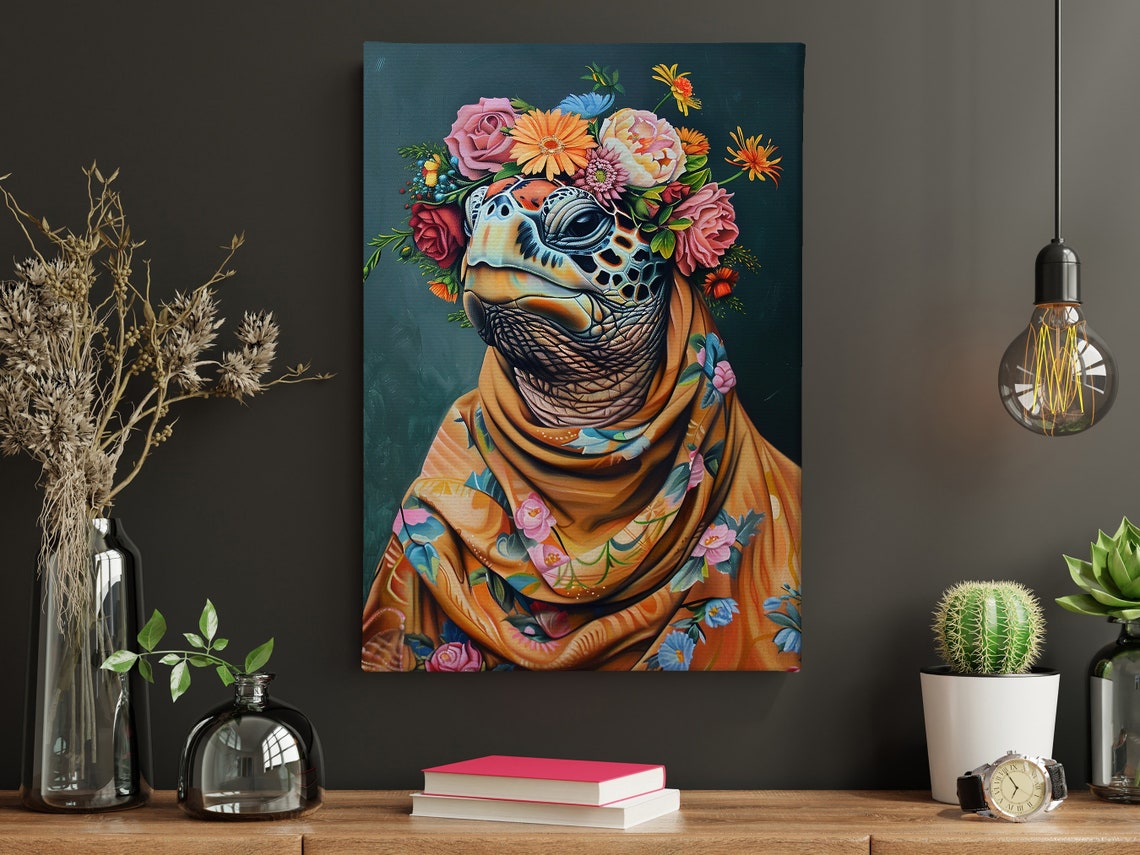 Matisse Floral Turtle Poster Print - Image 5