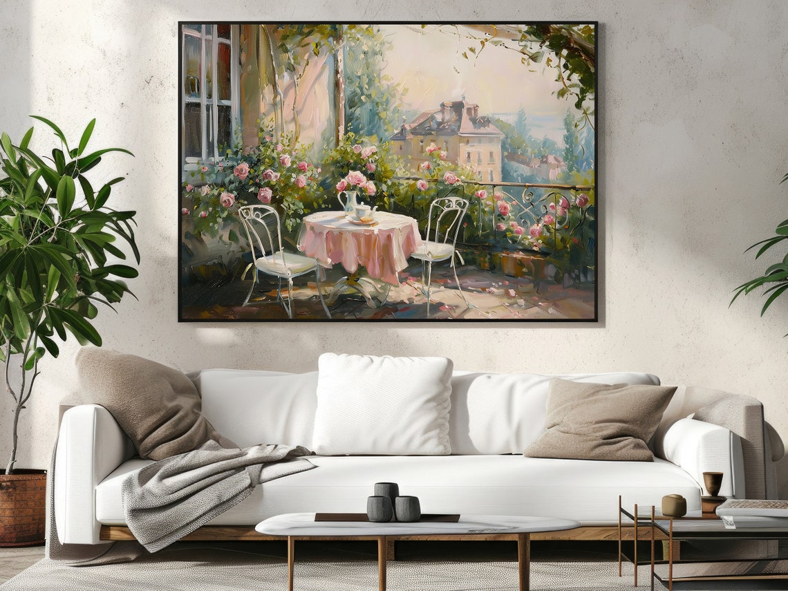 Vintage Flowers Garden Painting Flowers Art Print Cottage Flowers Flowers Garden Poster Flowers Wall Art - Image 4