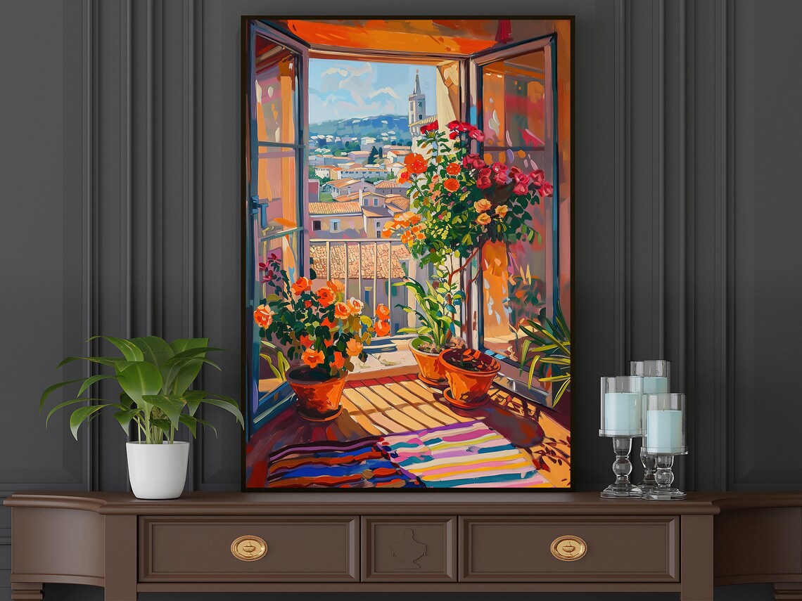 Matisse Flower Pots On The Balcony, Botanical Print - Image 5