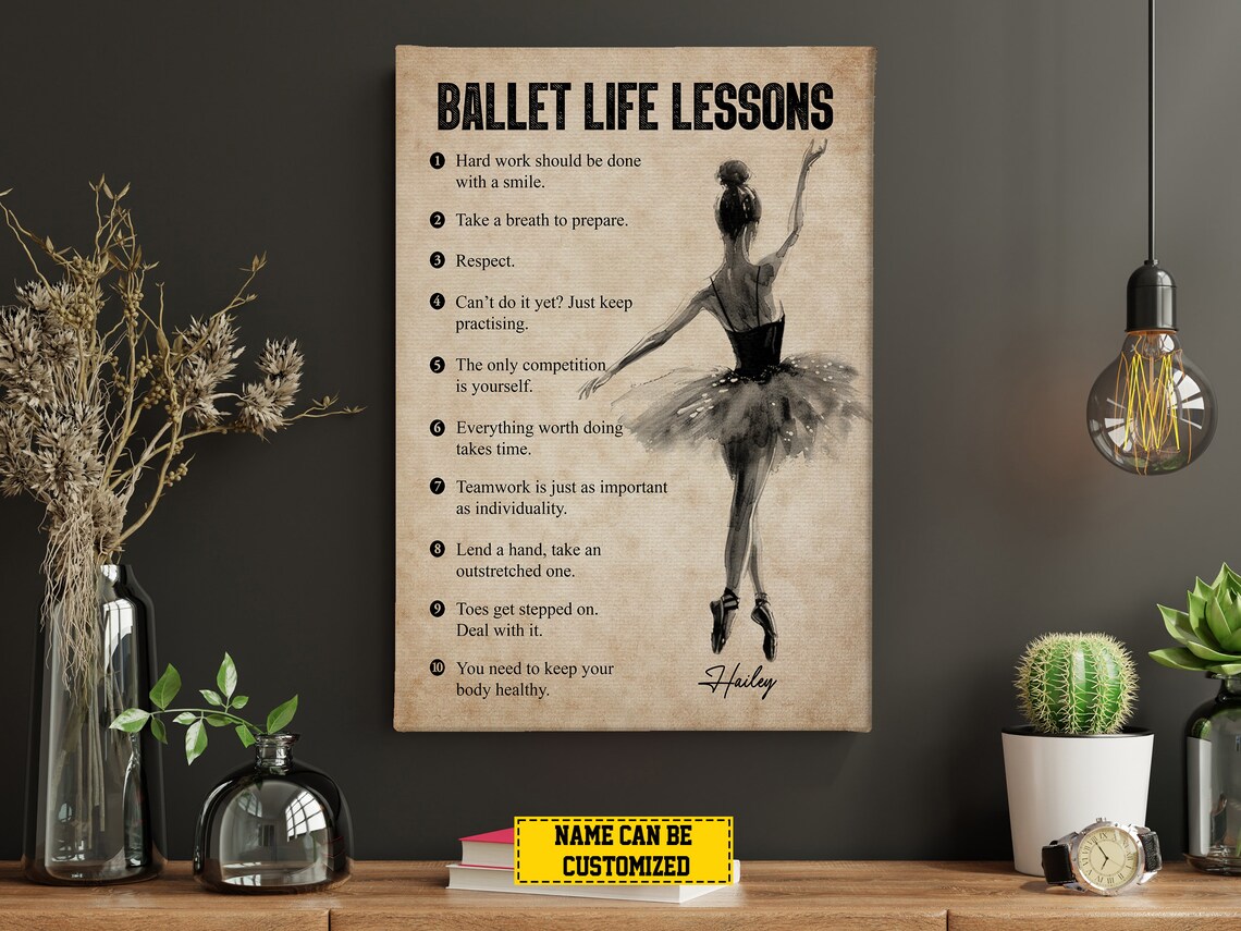 Ballet Life Lessons Personalized Art Print - Image 4