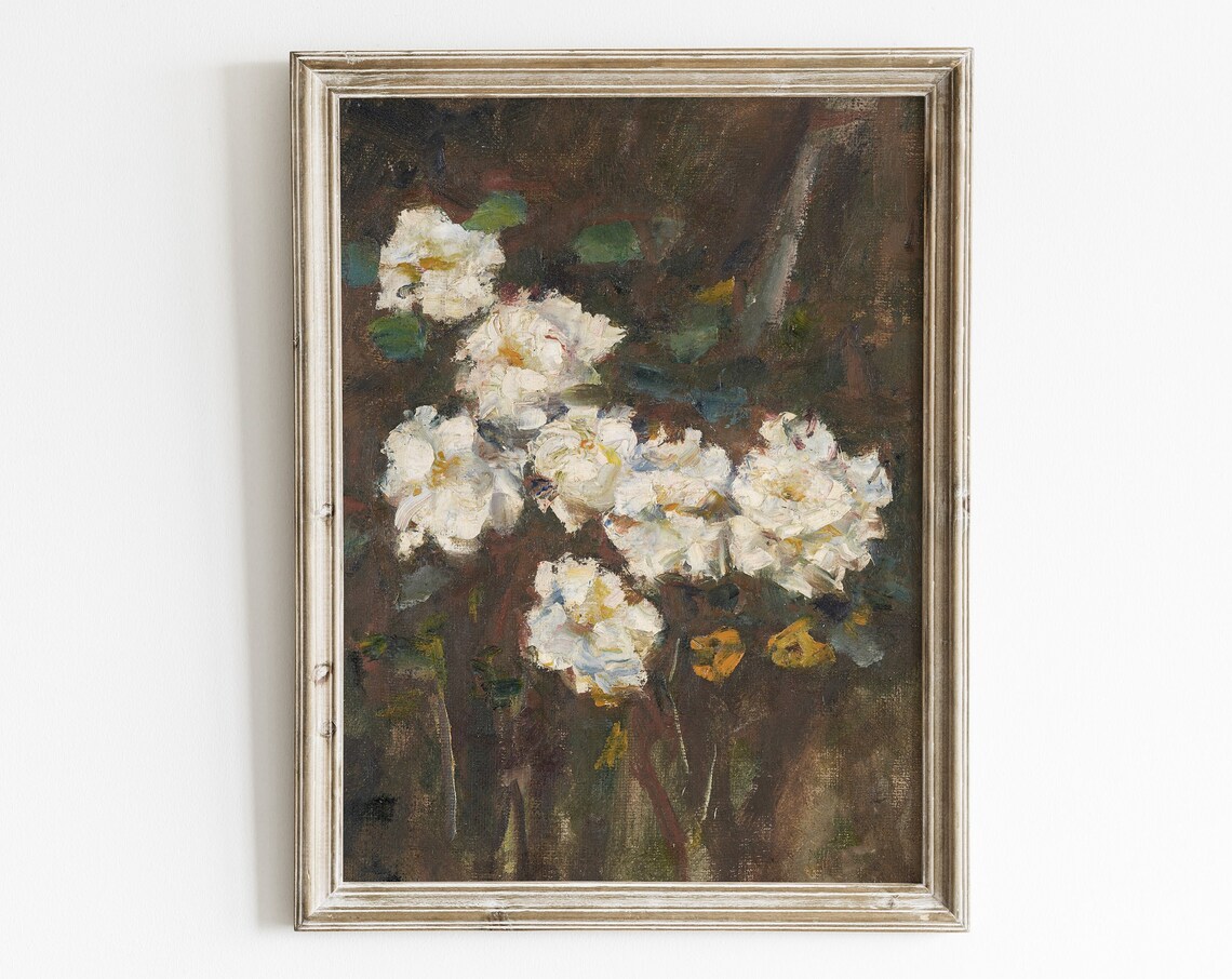 Primrose Vintage Floral Art Print, Botanical Decor