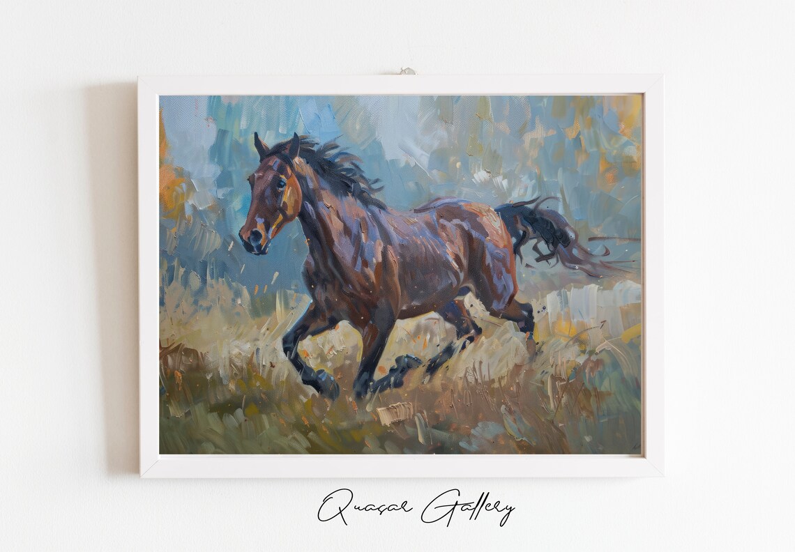 Wild Horse Western Art Print, Cowboy Nursery Decor - Image 3