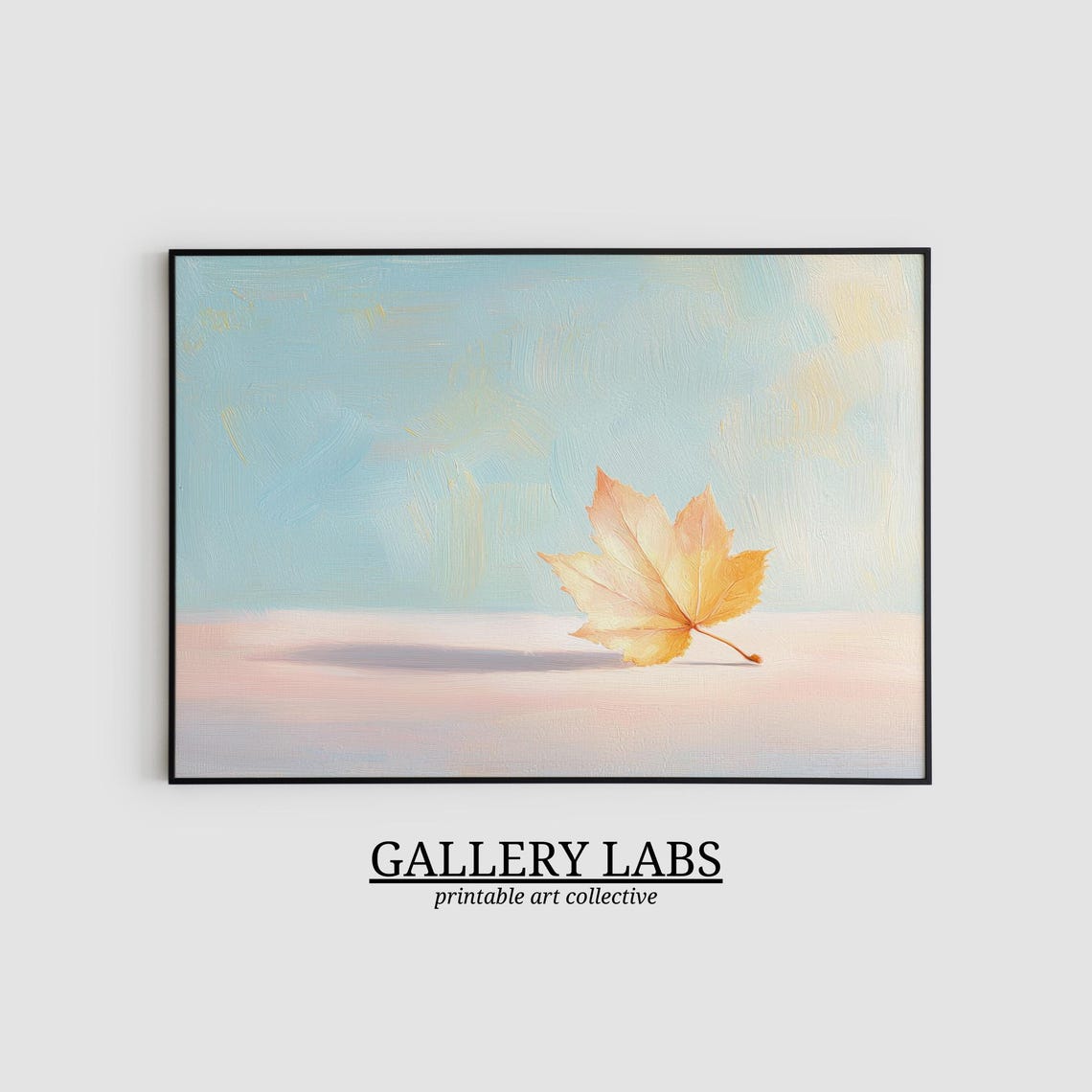 Girly Fall Leaf Print Pink Trendy Decor Autumn Art Seasonal Decor Cute Fall Still Life Dorm Room Decor Art - Image 2