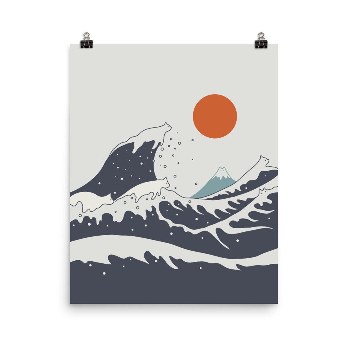 Cat Landscape 55b Art Print