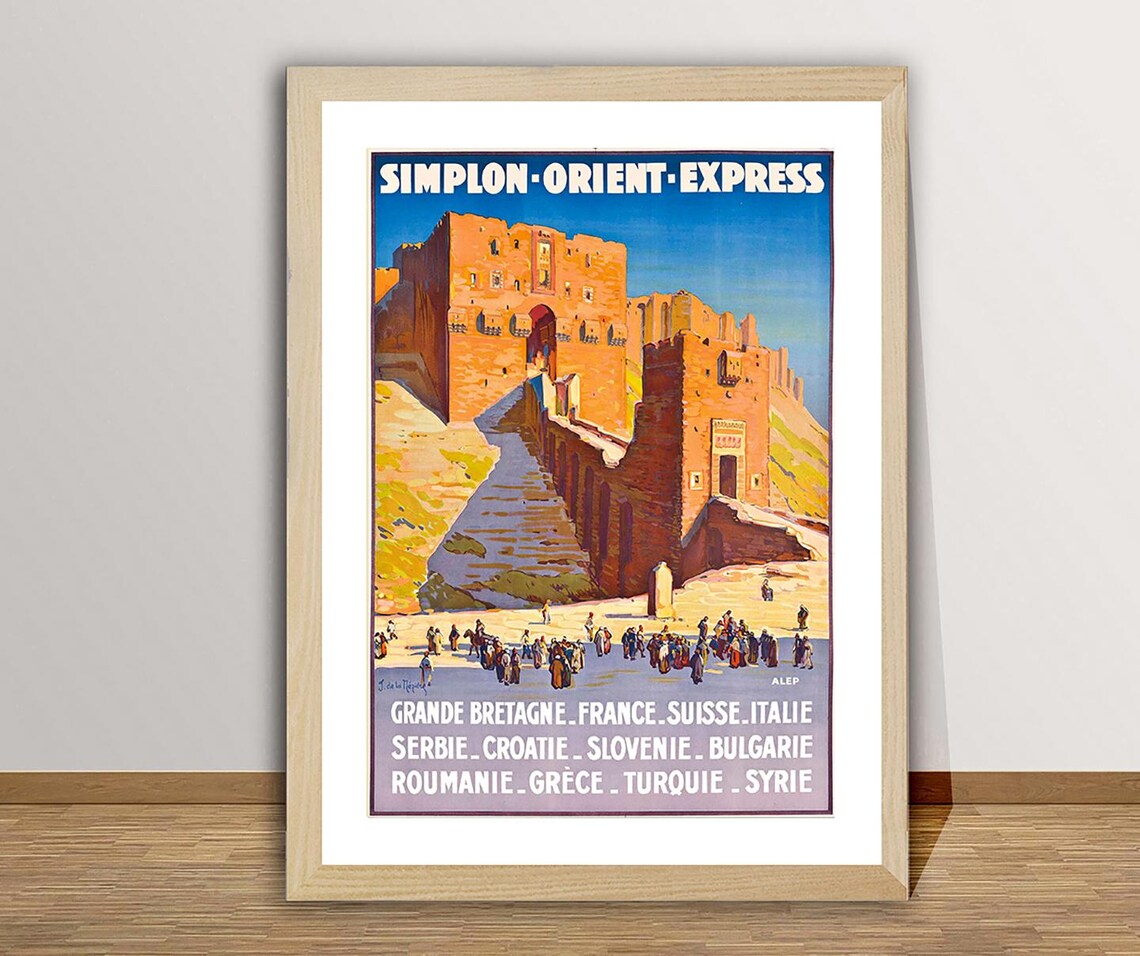 Simplon Orient Express Vintage Travel Poster - Image 2