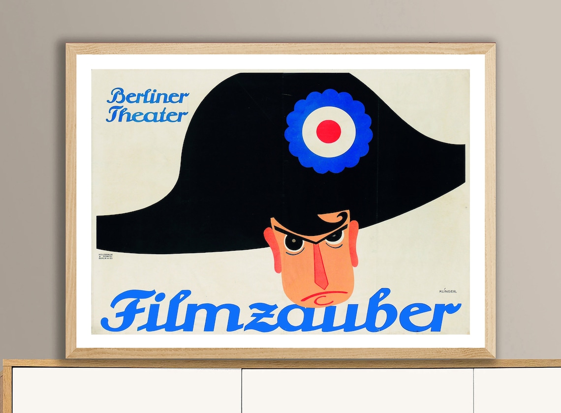 Berliner Theater Filmzauber Julius Klinger Vintage Theater Poster