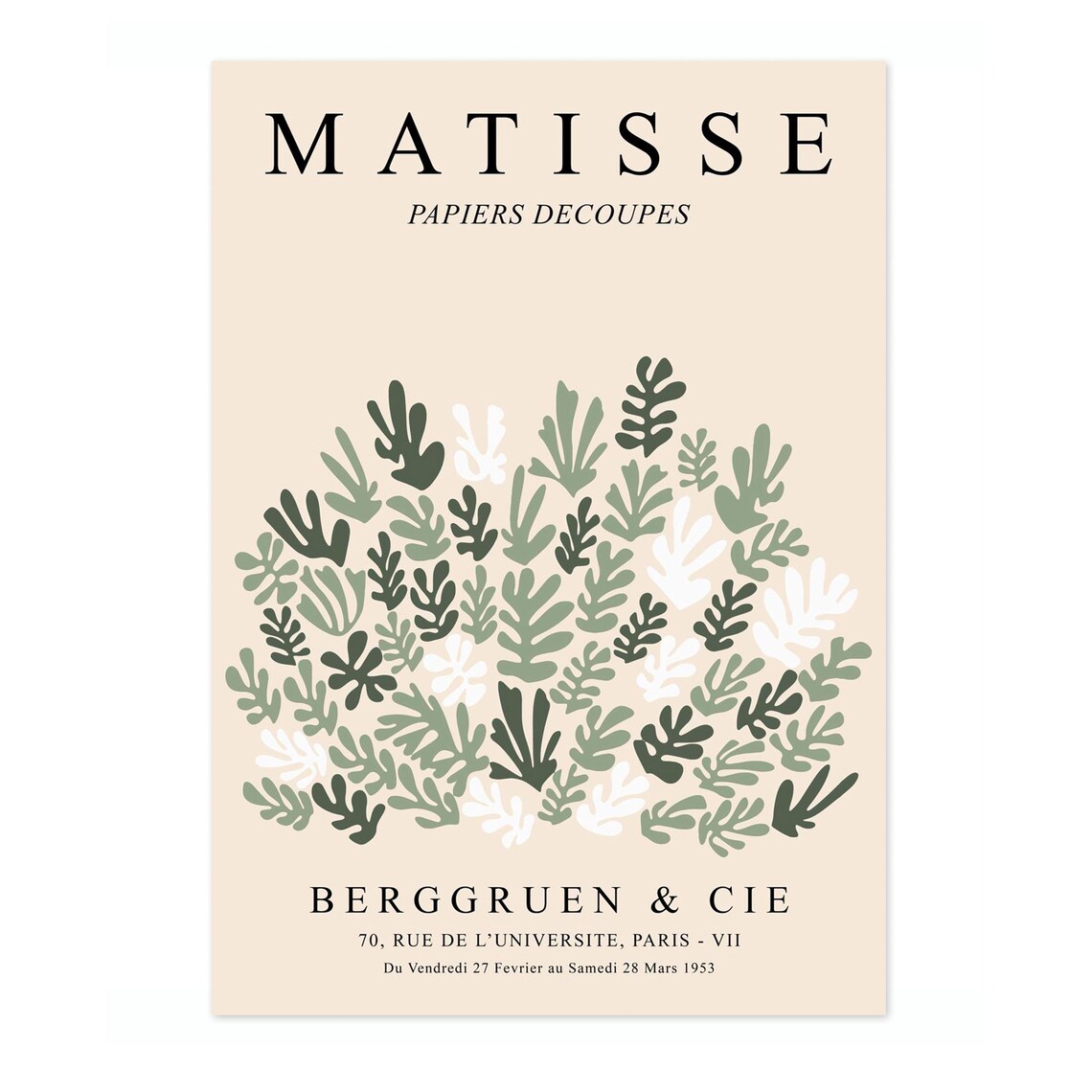 Green Leaves By Henri Matisse Graphic Leaf Print
