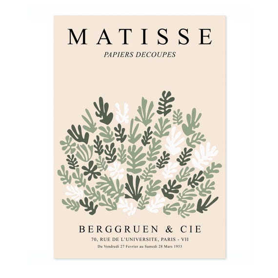 Green Leaves By Henri Matisse Graphic Leaf Print