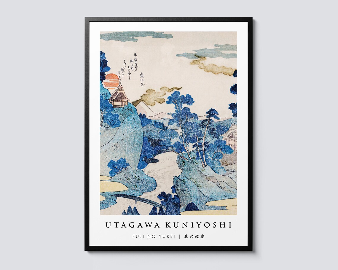 Utagawa Kuniyoshi Fuji No Yukei Ukiyo-e Art Print