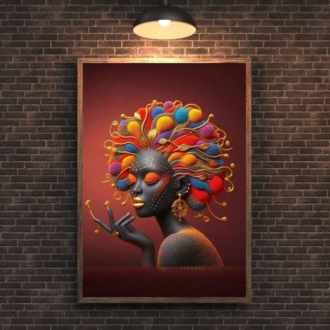 African Woman Wall Art Illstrasyon African Woman Wall Art Pdf Files Print Minimalist Wall Art Dowloadable Wall Art Ethnic Swirling