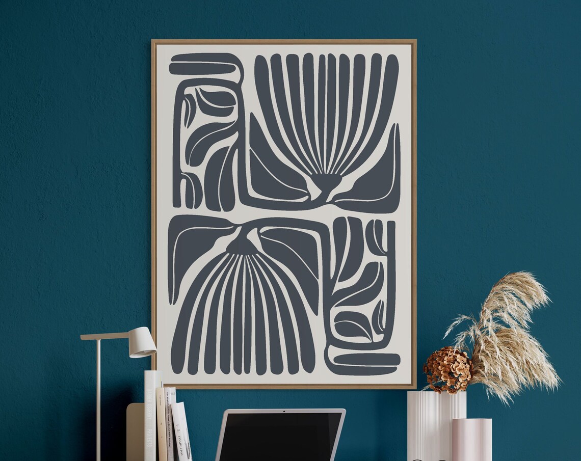 Abstract Botanical - Minimalist Travel Poster