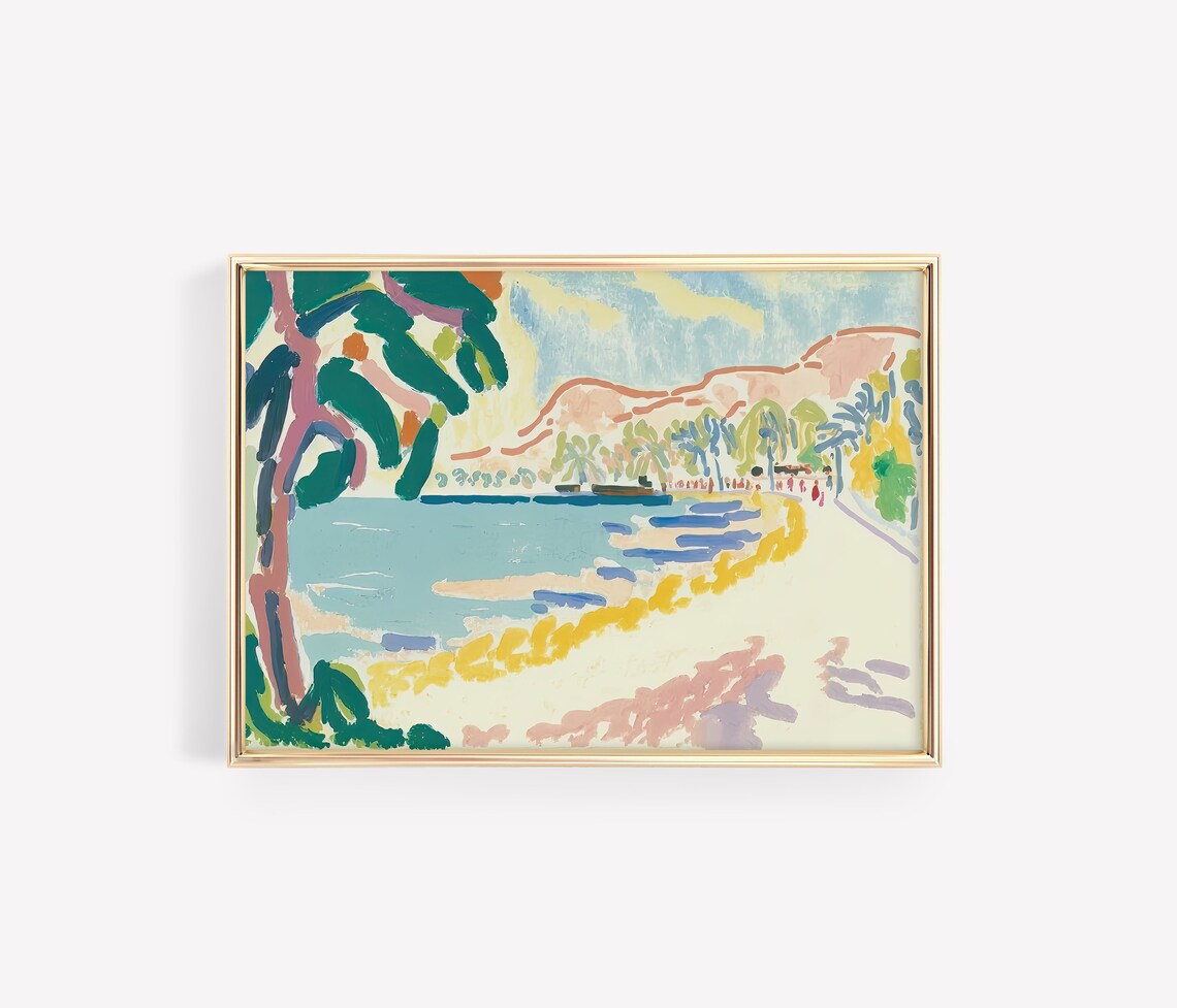 Henri Matisse Fauvist Beach Bay Coastal Painting Master Art Poster - Image 2