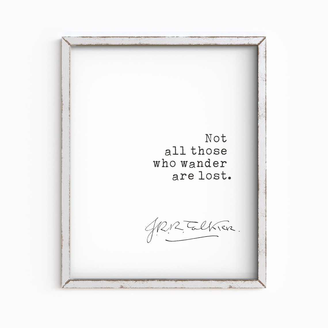 J R R Tolkien Not All Those Who Wander Are Lost Quote Print Wall Art - Image 3