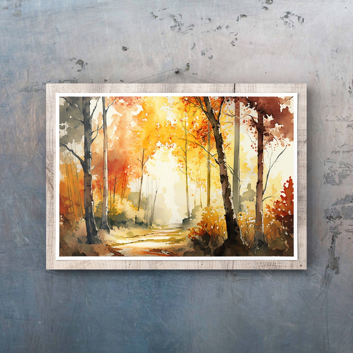 Forest Sketch Design, Fall Wall Art - Image 3