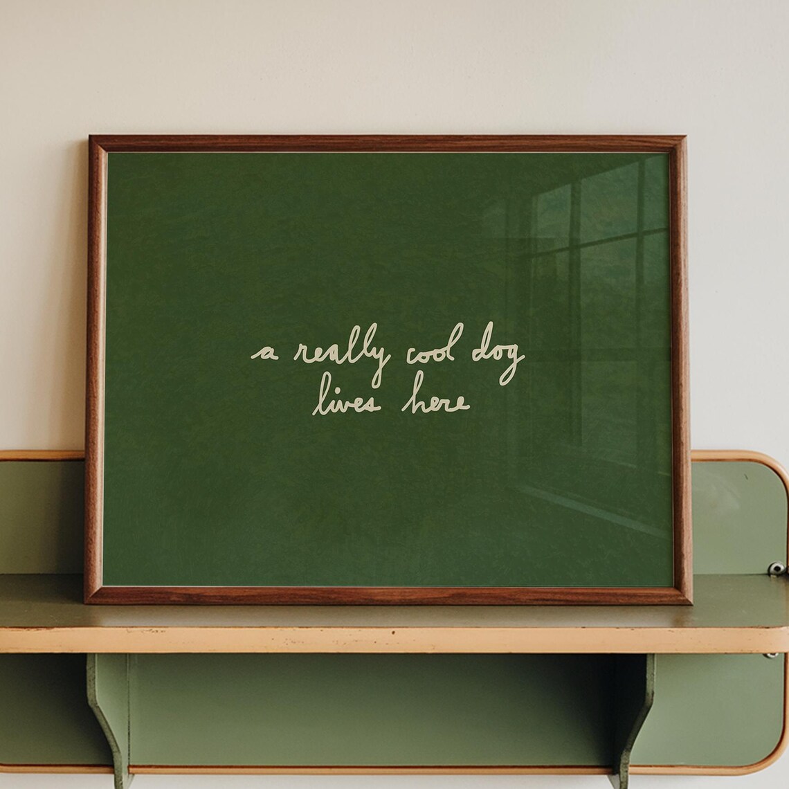 Funny Dog Print, Trendy Entryway Decor Poster
