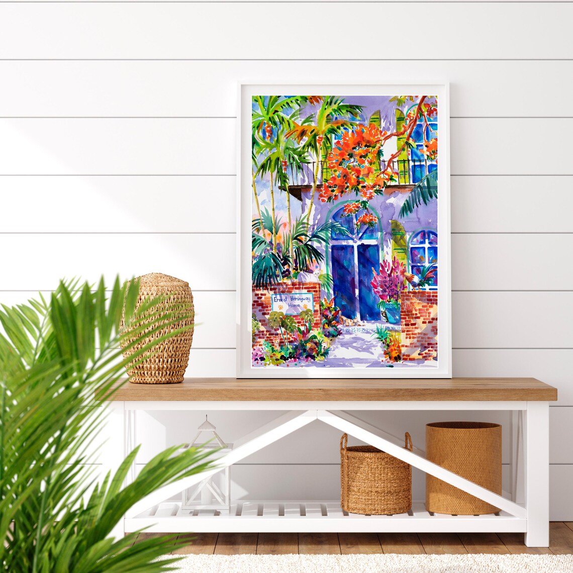 Hemingway House Cat Watercolor Art Print, Key West - Image 2
