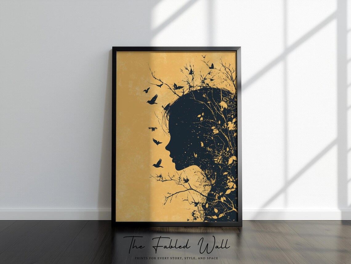 Surreal Nature Silhouette, Moody Transformation Poster - Image 3
