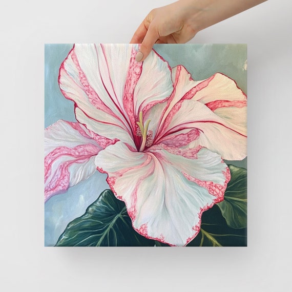 Flower Print Flower Painting Print Wall Art Tropical Wall Art Flower Wall Art Nature Art Print Large Wall Art