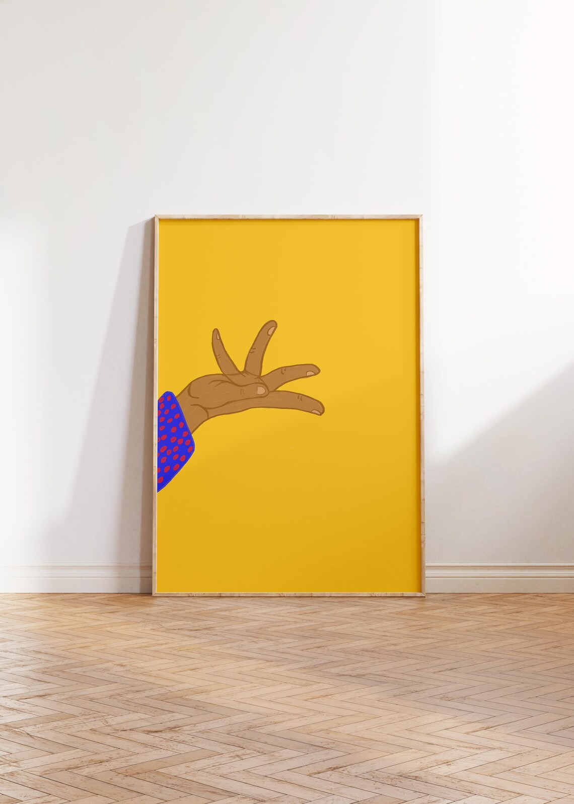 Question Hand Gesture Print Set of 4, Arabic Poster