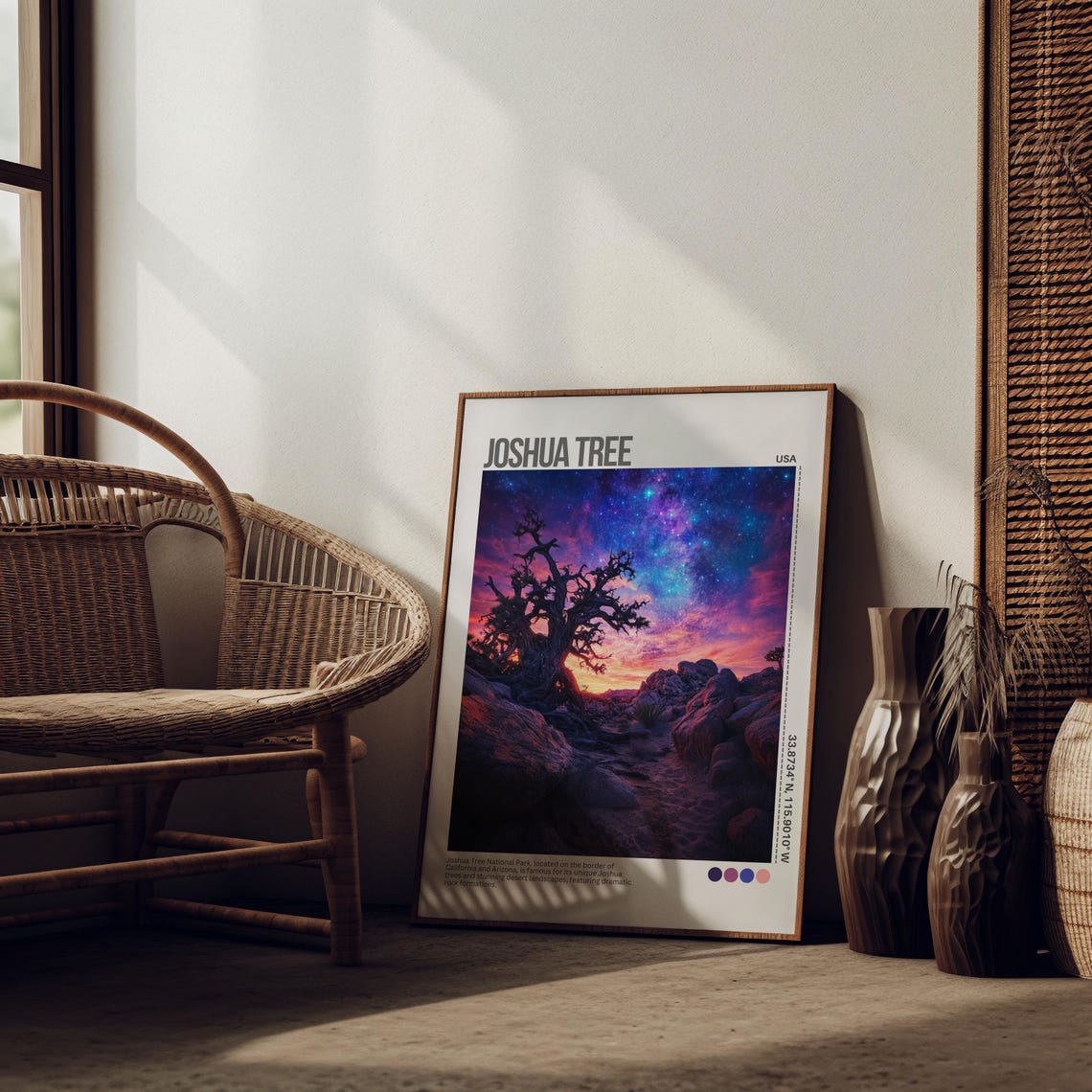Joshua Tree Starry Milky Way Night Desert National Park Travel Poster - Image 7