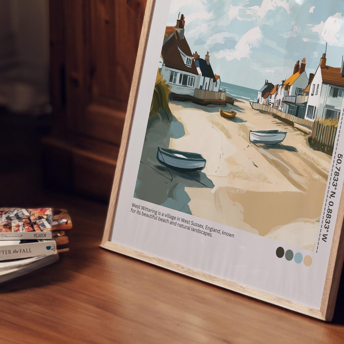 West Wittering Beach Sussex Coastal Village England Travel Poster - Image 4