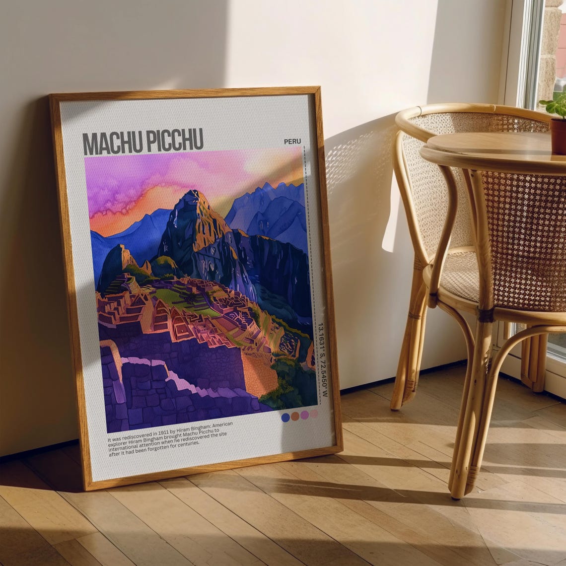 Machu Picchu Violet Dusk Andes Mountain Peaks Peru Travel Poster - Image 6