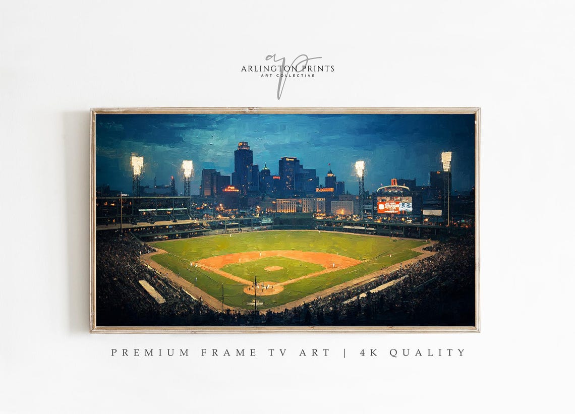Ballpark Under The Lights, Retro Stadium Scene