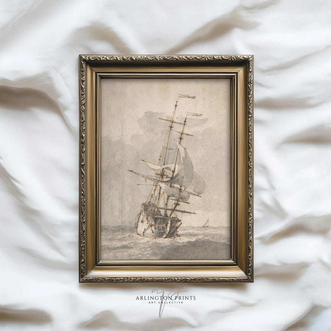 Vintage Ship Maritime Sailing Art Print