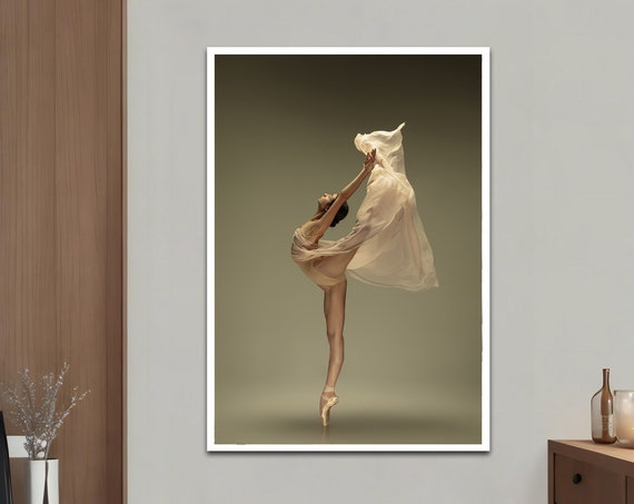 Dancing Ballerina Wall Art Ballerina Print Dancing Ballerina Abstract Wall Art Ballerina Ballerina Print