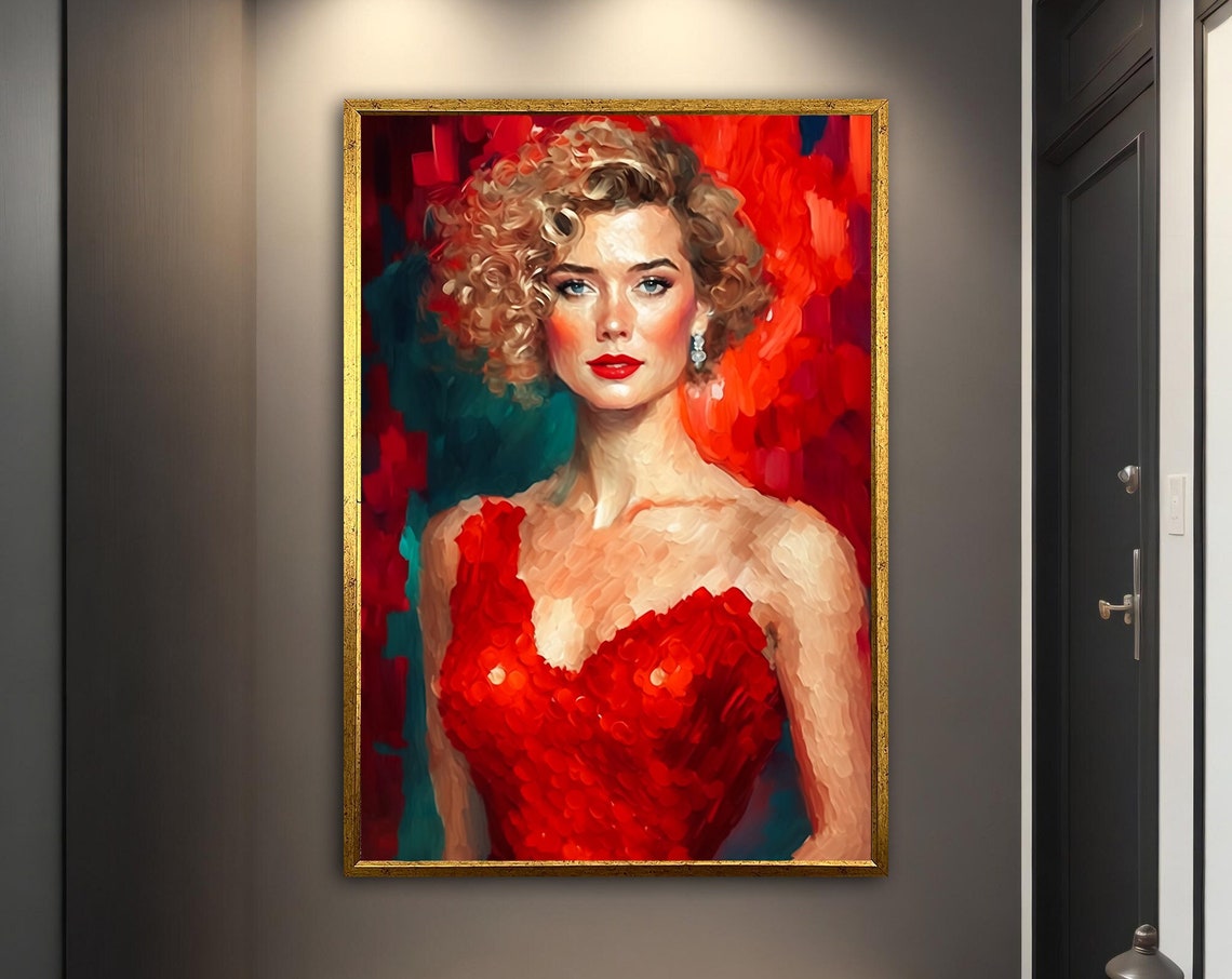 Beautiful Modern Woman Wall Art Modern Woman Print Abstract Woman Painting Feminine Woman Wall Decor