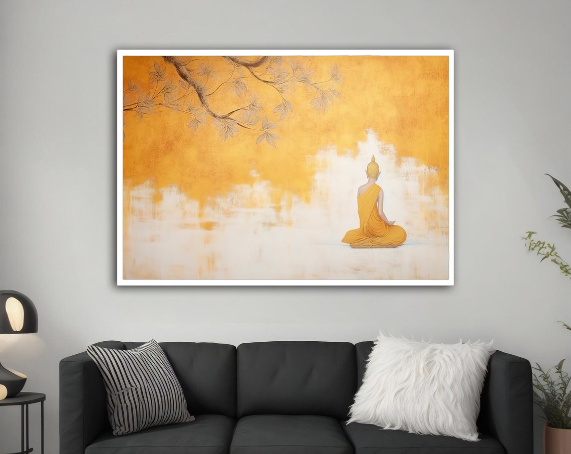 Abstract Buddha Meditation Art Print