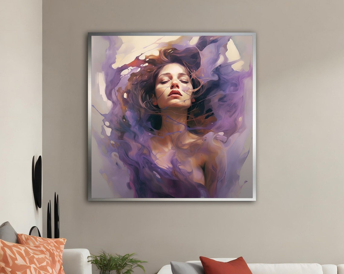 Colorful Woman Modern Print Colorful Woman Modern Wall Art Colorful Abstract Woman Painting Feminine Woman Wall Decor