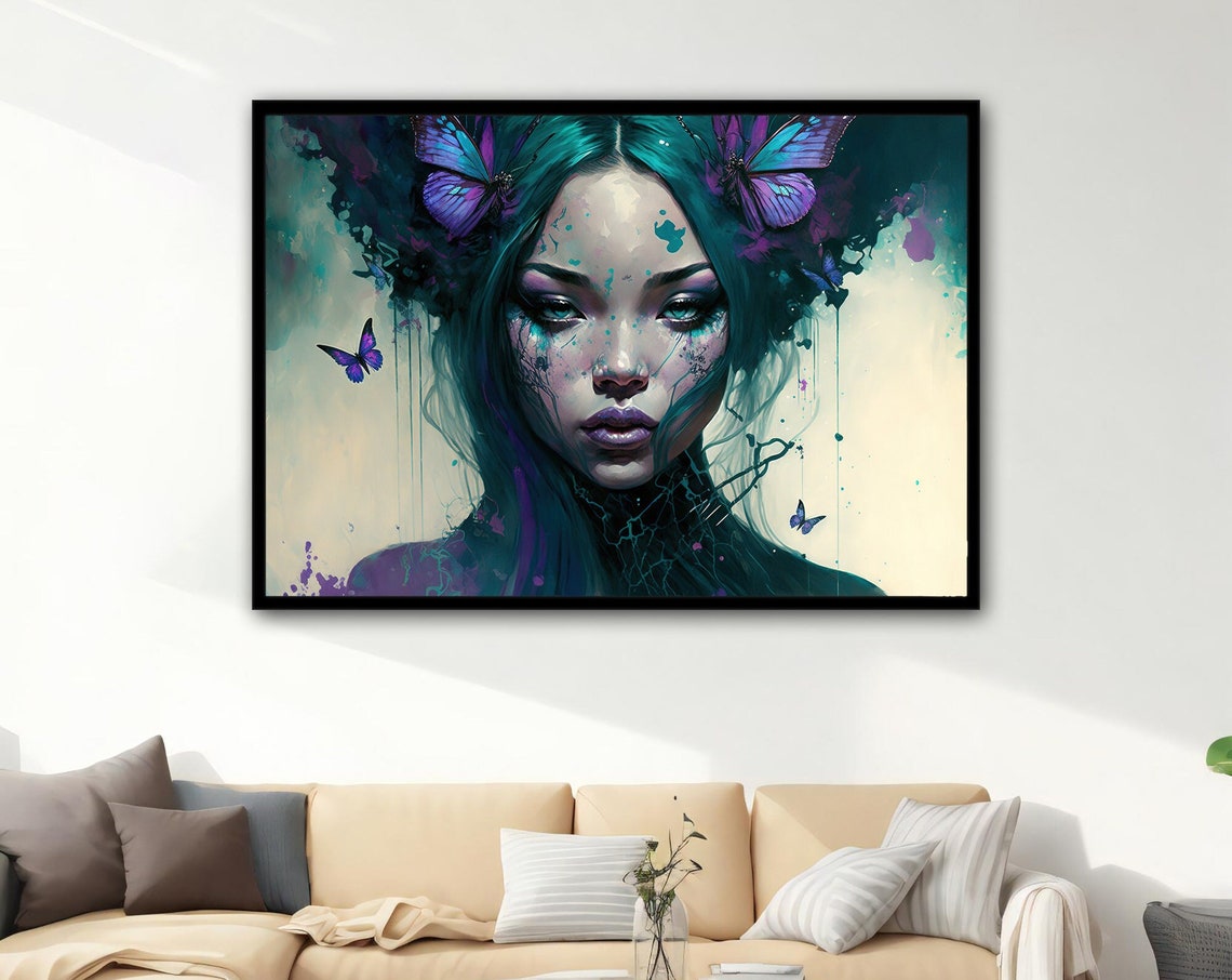 Asian Woman Modern Wall Art Asian Woman Asian Wall Art Asian Woman Ethnic Asian Woman Print