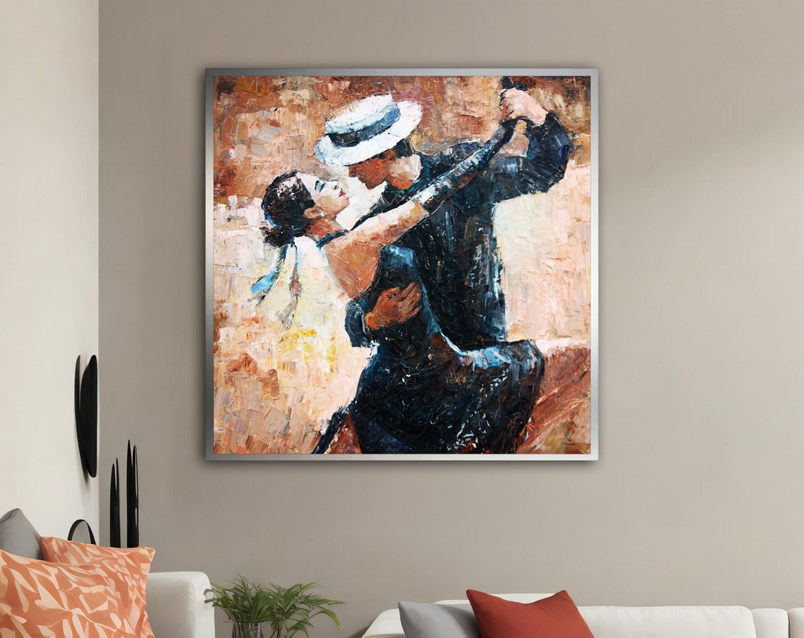 Dancers Abstract Poster, Modern Print