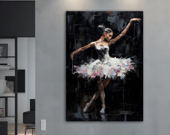 Dancing Ballerina Wall Art Ballerina Abstract Print Dancing Ballerina Abstract Wall Art Ballerina Ballerina Print
