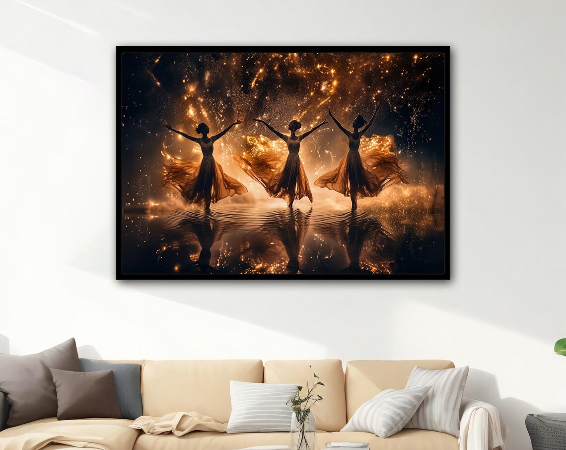 Dancing Woman Modern Art Print, Lyrical Dance