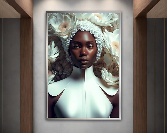 African Woman Wall Art Ethnic Wall Art Ethnic Wall Decor African Woman Print Woman Ethnic