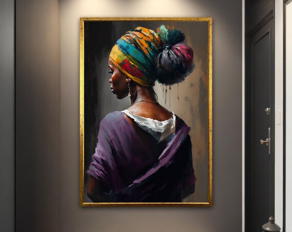 African Woman Wall Art Ethnic Wall Art Ethnic Wall Decor African Woman Ethnic