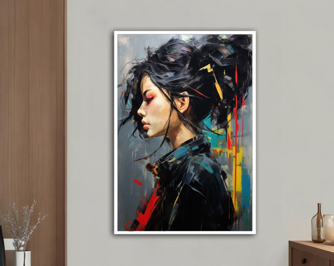Asian Woman Wall Art Asian Woman Ethnic Wall Decor Asian Wall Art Asian Woman Ethnic Asian Woman Print