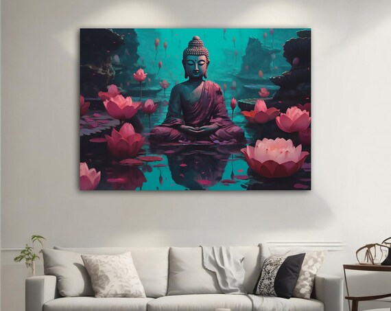 Buddha Modern Meditation Art Print