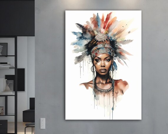 Ethnic Wall Art Ethnic Wall Decor African Wall Art African Print Ethnic Ethnic Painting Print