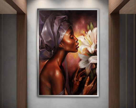 African Woman Wall Art Ethnic Wall Art Ethnic Wall Decor African Woman Print Woman Ethnic