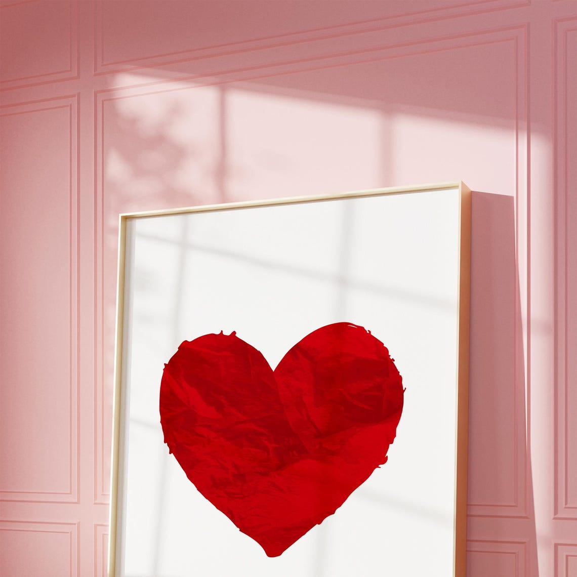Full Of Love Heart Print, Trendy Retro Art - Image 4