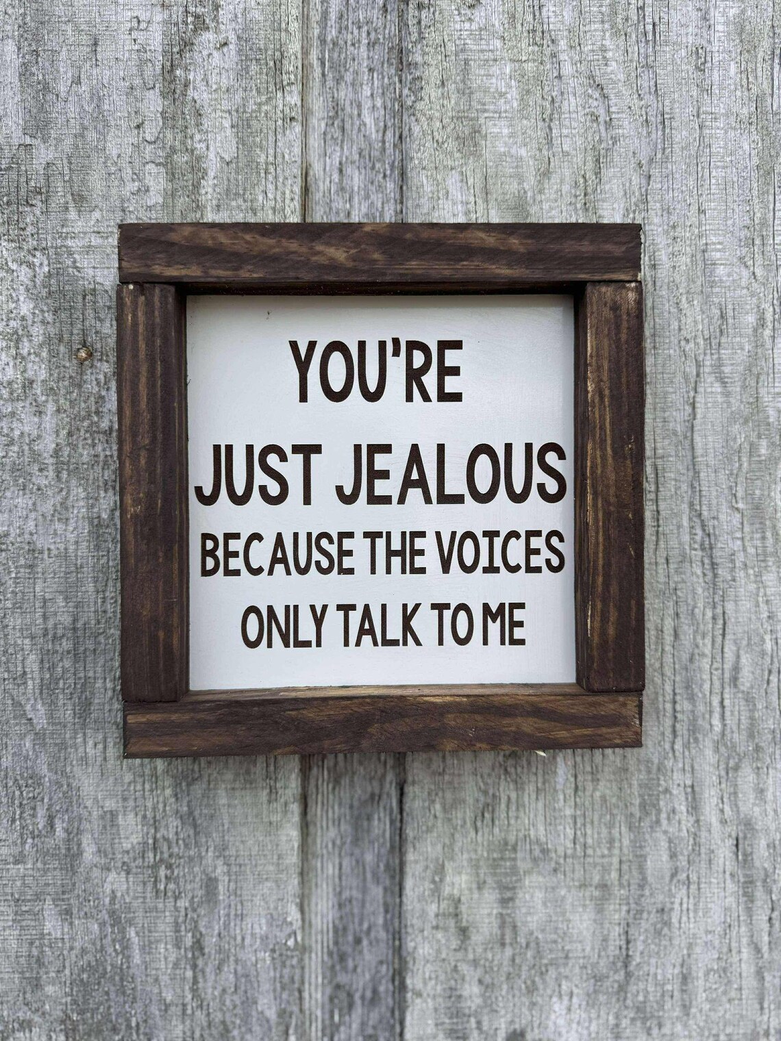 Youre Just Jealous Because The Voices Only Talk To Me Funny Poster