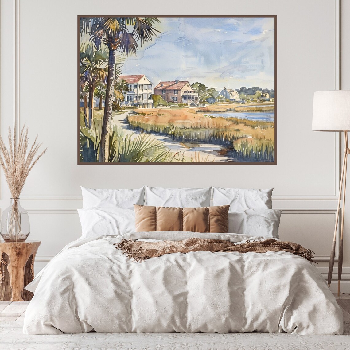 Isle Of Palms Charleston Watercolor Travel Poster