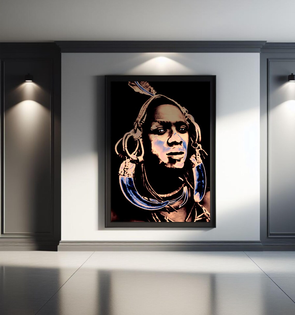 African Woman Abstract Art Print, Trendy Poster - Image 2