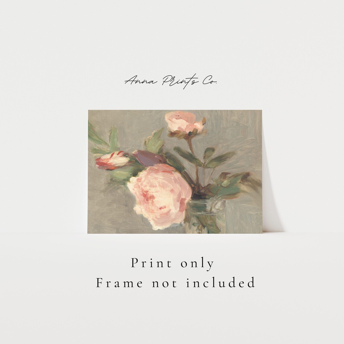 Berthe Morisot-Inspired Peonies Still Life Art Print - Image 3