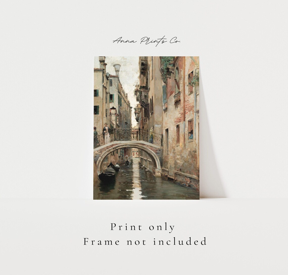 Venice Canal Vintage Travel Poster, Italian Cityscape - Image 3